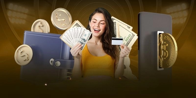 Chọn đúng mục rút tiền trên giao diện chính